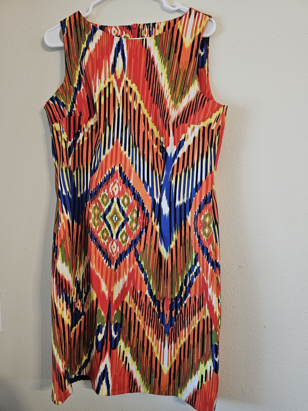 Alyx Multicolor Ikat-Print Sleeveless Midi Dress